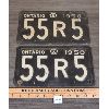 Image 1 : PAIR OF 1950 ONTARIO LICENSE PLATES