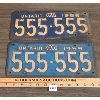 Image 1 : PAIR OF 1955 ONTARIO LICENSE PLATES