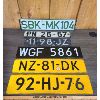 Image 1 : LOT OF 6 - EUROPEAN LICENSE PLATES