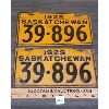 Image 1 : PAIR OF 1929 SASKATCHEWAN LICENSE PLATES