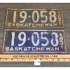 Image 1 : PAIR OF 1931 SASKATCHEWAN LICENSE PLATES