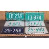 Image 1 : LOT OF 6 - 1960's SASKATCHEWAN LICENSE PLATES