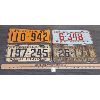 Image 1 : LOT OF 4 - 1950's SASKATCHEWAN LICENSE PLATES
