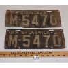 Image 1 : PAIR OF 1935 NEW BRUNSWICK LICENSE PLATES