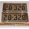 Image 1 : PAIR OF 1938 NEW BRUNSWICK LICENSE PLATES