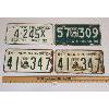 Image 1 : LOT OF 4 - 1950's NEW BRUNSWICK LICENSE PLATES
