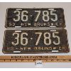 Image 1 : PAIR OF 1953 NEW BRUNSWICK LICENSE PLATES