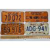 Image 1 : LOT OF 4 - NEWFOUNDLAND AND LABRADOR LICENSE PLATES 