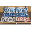 Image 1 : LOT OF 6 - 1960's ONTARIO LICENSE PLATES