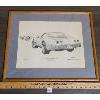 Image 1 : CORVETTE 25TH ANNIVERSARY FRAMED LIMITED EDITION PENCIL SKETCH - 17 X 21 INCHES FRAMED