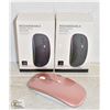 Image 1 : LOT OF 2 RECHARGEABLE WIRELESS MICE WITH RAINBOW