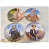 4 COLLECTIBLE PLATES BY ROBERT T.