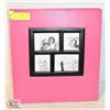 NEW PINK SCRAPBOOK/PHOTO ALBUM HOLDS 500 PICTURES