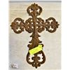 Image 1 : CAST IRON LARGE HEAVY CROSS FOR WALL