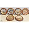 Image 1 : 6 WOODEN FRAMED COLLECTORS PLATES BY DONALD PENTZ