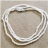Image 2 : BZ519-112 10K WHITE GOLD FRESH WATER PEARL 20"