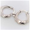 Image 2 : BZ322-95 SILVER SMALL HOOP EARRINGS