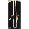 ESTATE PEARL NECKLACE & EARRING SET