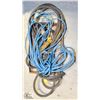 Image 1 : 28 FOOT MULTI TAP EXTENSION CORD (BLUE) & 20 FOOT