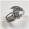 Image 1 : BZ1121-40 SILVER MARCASITE RING