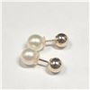 Image 1 : BZ1121-30 10K FRESH WATER PEARL 2IN1 EARRINGS