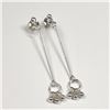 BZ1121-14 SILVER EARRINGS