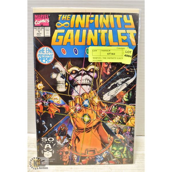 MARVEL THE INFINITY GAUNTLET #1 COMIC