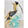 Image 1 : NEW '2 PENGUINS IN THE SURF' FIGURINE W/BOX