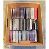 BOX OF CD'S, 2 CASSETTE TAPES