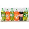 LOT OF 6 X 2L POP BOTTLES