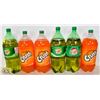 LOT OF 6 X 2L POP BOTTLES