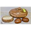 4 PC CERAMIC POTATO FIXINS' SET