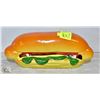 VINTAGE CERAMIC HOT DOG COIN BANK