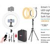 Image 1 : EMART 18" RING LIGHT WITH STAND 3200-5500K