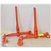 Image 1 : 2 RATCHET CHAIN LOAD BINDERS 5 16"