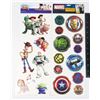 2 NEW WALL DECALS TOYS STORY AND MARVEL