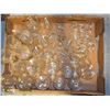 LARGE FLAT OF ASSORTED CRYSTAL GLASSWARE