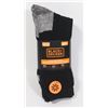 Image 1 : NEW 4 PACK MENS BLACK + DECKER WORK SOCKS