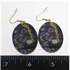 Image 1 : NEW STARRY NIGHT THEME OVAL DROP EARRINGS