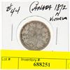 Image 1 : 1872H VICTORIAN SILVER QUARTER