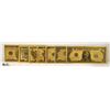 Image 1 : SET OF 7 GOLD FOIL USA DOLLAR BILLS