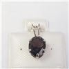 Image 1 : BZ1051-32 SILVER SMOKEY QUARTZ PENDANT