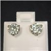 Image 1 : BZ1121-3 10K WHITE GOLD MOISSANITE EARRINGS