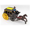 Image 1 : 1930'S CAST IRON STAGE COACH & HORSE SET