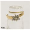 Image 1 : 10K GOLD CLUSTER RING