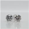 Image 1 : BZ644-52 10K WHITE GOLD WHITE MOISSANITE EARRINGS