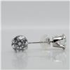 Image 2 : BZ644-52 10K WHITE GOLD WHITE MOISSANITE EARRINGS