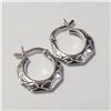 Image 1 : BZ1077-33 SILVER HOOP EARRINGS