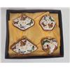 Image 2 : NEW SET OF 4 MINIATURE HANDMADE TRINKET BOXES