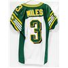 Image 1 : GAME USED ESKIMOS MILES #3 JERSEY SIZE 40